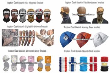 Bandana, Buff, Atkı, Uyku Bandı Tasarım Baskı ve İmalatımız